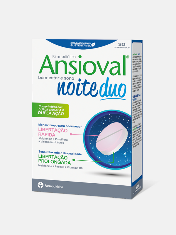 ANSIOVAL NOITE DUO – 30 comp. – FARMODIÉTICA